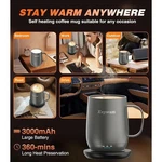 Kepwam Self Heating Coffee T2, 16OZ Smart Heated Mug, 150 Min Battery. Fixed Price $102.00.