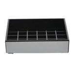 Cal-mil 392-010 4" Silver And Black Square Drip Tray. Fixed Price $41.19.