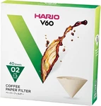 Hario V60 Paper Coffee Filter, Size 02, Natural, 40CT Box. Fixed Price $11.99.
