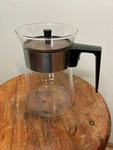 Vintage Wood Grain Pyrex Replacement Glass Coffee Carafe Big. Fixed Price $19.00.