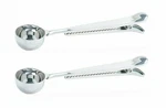 Norpro 2 Pack Coffee Tea Stainless Steel Measuring Spoon Scoop W/ Bag Clip. Fixed Price $23.99.