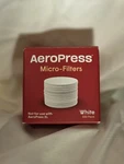 Made In Usa Aeropress Coffee Maker White Paper Pack, 350 Filters, 85276000817. Fixed Price $13.99.
