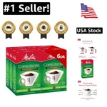 Melitta #4 Cone Coffee Filters, Natural Brown, 100 Count, Pack 6. Fixed Price $52.99.