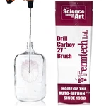 Turbo Carboy Cleaner Brush 27" Long Power Drill Attachment Bendable Plastic B.... Fixed Price $39.45.