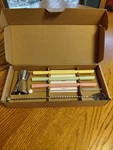 Nespresso Recipe Kit: 3 Reusable Straws, Jigger, Spoon, Cleaning Brush Nib. Fixed Price $10.00.