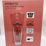 Ambiano Iced Coffee Maker W/22 Oz Tumbler & Lid Reusable Filter 700WATT Pink Nib. Fixed Price $9.00.