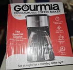 Gourmia 5 Cup Programmable Drip Coffee Maker W/ Brew Later & Pause And Serve. Fixed Price $21.75.