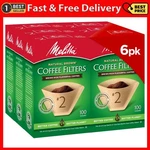 Melitta #2 Cone Coffee Filters, Natural Brown, 100 Count (pack 6) - 600 Total. Fixed Price $63.99.