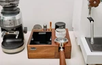 New Ikape V2 Espresso Coffee Knock Box 58 Mm Walnut Wood Organizer Station Base. Fixed Price $29.99.