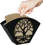 Stylish Coffee Filter Holder With Iron Fan Shape Evenly Spread Out Black. Fixed Price $20.08.