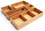 Seville Classics 5-PIECE Bamboo Storage Box Set With Dividers. Fixed Price $12.99.