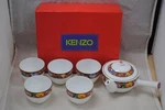 Kenzo KZ5205 Floral Set Teapot & Cups Ceramic Used. Fixed Price $248.65.