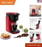 Personal 12OZ Coffee Maker - Instant Single Cup Brewer With Quick Tech. Fixed Price $51.99.