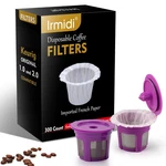 Irmidi 300 Count Disposable Paper Filter With 2 Pack Reusable Cups Coffee P.... Fixed Price $24.67.