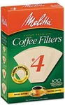 Melitta #4 Cone Coffee Filters, Unbleached Natural Brown, 100 Total Coun. Fixed Price $9.11.