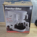 Vintage Proctor Silex A607A 2-12 Cup Coffee Maker White New Box. Fixed Price $35.99.