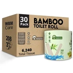 Wbm Care Bamboo Toilet Tissue, Strong & Flexible 3-PLY, All Natural Tree Free.... Fixed Price $55.75.