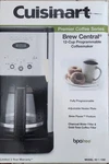 Cuisinart Brew Central 12 Cup Programmable Coffeemaker Stainless Steel Model. Fixed Price $35.00.
