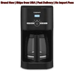 Cuisinart 12 Cup Classic Programmable Coffee Maker Black Gold Tone Filter New. Fixed Price $85.99.