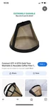 Goldtone Reusable #4 Cone Filters For Cuisinart Coffeemakers Set Two. Fixed Price $9.99.