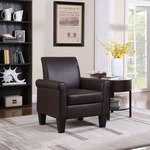 Modern Faux Leather Accent Single Sofa Uplostered Living Room Arm Chairs. Fixed Price $128.99.