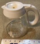 Mr Coffee 12 Cup Replacement Carafe Pot Glass White Handle Used. Fixed Price $9.00.
