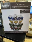 Nifty Carousel For Nespresso Vertouline, Holds 28, Spins 360 Nickel Chrome. Fixed Price $14.99.