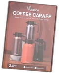 Vondior Coffee Carafe 35OZ/1.0L 24HOURS Thermal- Insulated 304. Fixed Price $19.99.