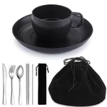 Camping Essentials Set, Homquen Plates And Bowls Coffee Mug, Tra.... Fixed Price $24.99.