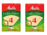 Melitta 7624411 #4 Coffee Filter, Cone, Paper, Natural Brown (2-PACK). Fixed Price $9.75.