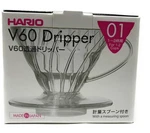 Hario, V60 Dripper Clear Size 01,. Fixed Price $21.99.
