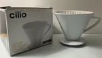 Cilio Porcelain Pour-over Coffee Filter White Size 6, Box, Made Germany. Fixed Price $32.00.