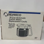 Norelco 10 Cup Automatic Coffee Maker Replacement White Carafe RP14 , CT162 +++. Fixed Price $16.99.