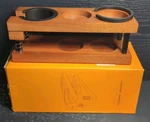 Brand New Muvna Espresso Tamping Station Storage Wooden Adjustable Spring Loaded. Fixed Price $37.04.
