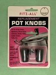 Fitz-all Tops Replacement Pot Knobs 2CT Black Appliances Heat Resistant W/screws. Fixed Price $12.95.