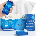Fomin Pact Travel Flushable Wipes - Unscented Size Wet For. Fixed Price $10.36.