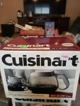 Cuisinart Cup Coffee Maker Replacement Carafe With Lid White DCC-RC10W. Fixed Price $11.90.