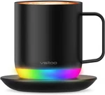 Vsitoo S6 Plus Smart Coffee Mug, 12OZ,TEMPERATURE Controlled & Black. Fixed Price $113.58.
