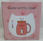Bsigo Smart Coffee Ceramic Mug Pink Cute Kitty With Warmer Spoon Lid Nib. Fixed Price $19.99.