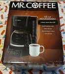 Mr. Coffee 12-CUP Programmable Maker, Black New. Fixed Price $149.99.