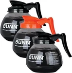 Coffee Pot Decanter/carafe, Black Regular And Orange Decaf, 12 Cup Capacity,. Fixed Price $126.41.