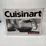 Cuisinart DCC-RC10W 10-CUP Replacement Carafe With Lid White New Box. Fixed Price $17.99.