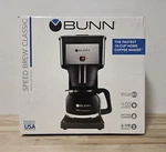 Bunn Grb Speed Brew Classic 10-CUP Drip Coffee Maker W/ Carafe Black. Fixed Price $119.99.