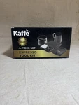 Kaffe 4PC Espresso Tool Kit Knock Box Scale W/ Timer Tamper Mat Measuring Cup. Fixed Price $25.99.