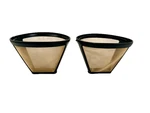 Set Cuisinart Coffee Gold #4 Reusable Filter Cone Basket A01-1100XX3802-B. Fixed Price $8.99.