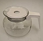 Vtg Mr. Coffee 8 Cup Glass Decanter Carafe Model D-7C W/white Lid 70S. Fixed Price $10.95.