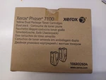 Xerox Phaser 7100 Hi Yield Yellow 106R02604 Dual Pack Toner, New Factory Sealed. Fixed Price $200.00.