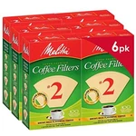 Melitta #2 Cone Coffee Filters, Natural Brown, 100 Count (pack 6) 600 Tota.... Fixed Price $21.99.