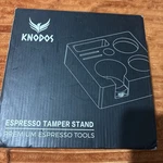 Knodos Espresso Tamper Stand Set W/ & Distributor 54MM. Fixed Price $37.99.
