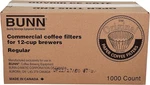 Bunn 12-CUP Commercial Coffee Filters 1000 Count 20115.0000. Fixed Price $20.55.